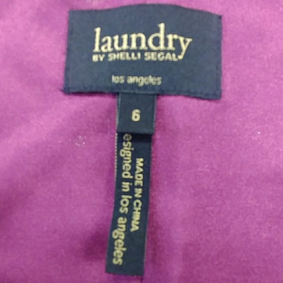 Laundry by Shelli Segal Raspberry Lace Dress - Picture 7 of 8